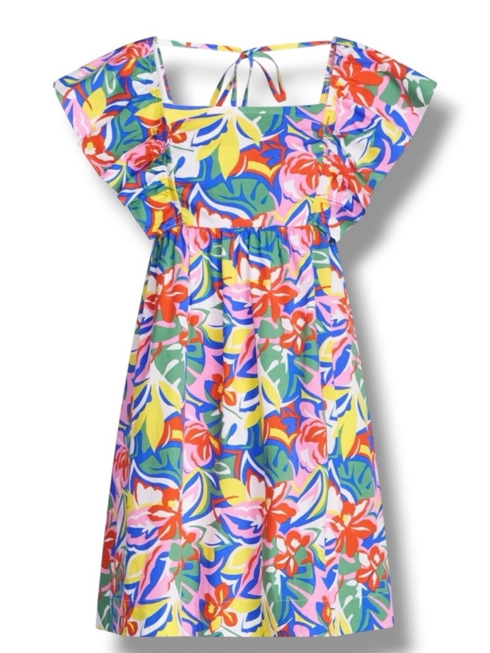 Women's Multicolor Floral Sundress sz L 12/14